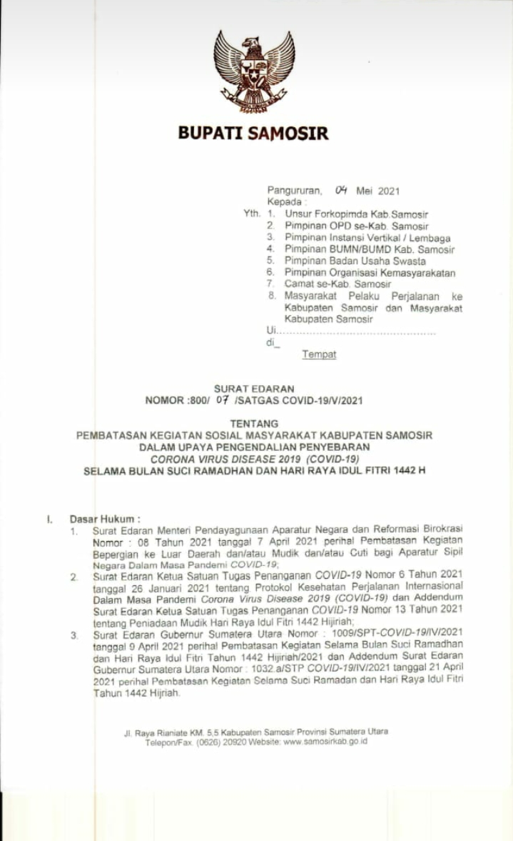 PATUHI ATURAN PEMBATASAN KEGIATAN SOSIAL MASYARAKAT