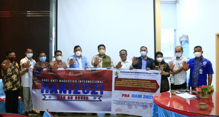 PEMKAB SAMOSIR TERIMA AUDIENSI BNN KOTA PAMATANG SIANTAR