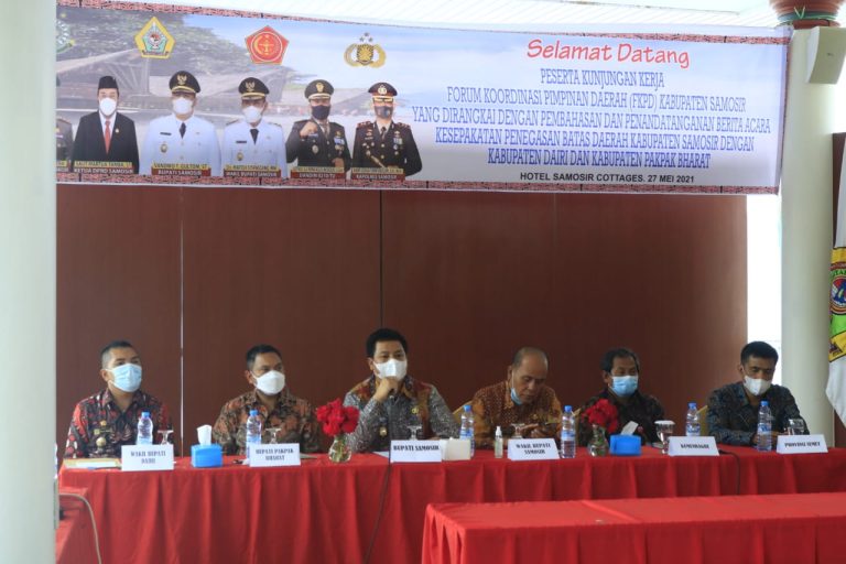 Tapal Batas Kabupaten Samosir dengan Kabupaten Dairi dan Pakpak Barat Disepakati