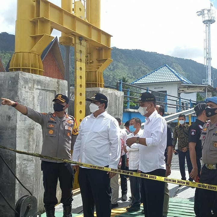 Bupati/Wakil Bupati dan Kapolres Samosir Tinjau TKP Insiden KMP Ihan Batak