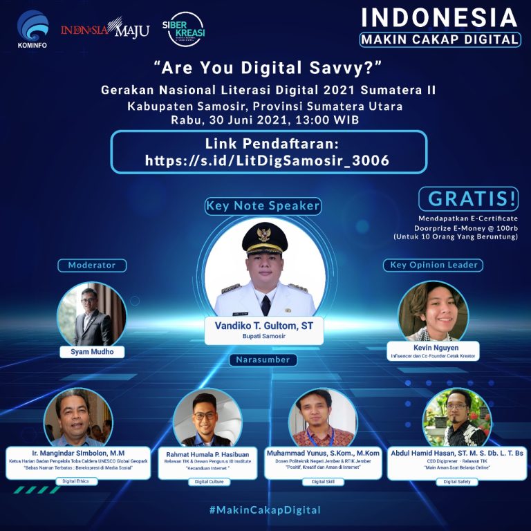 Gerakan Nasional Literasi Digital 2021 Sumatera II, Indonesia Makin Cakap Digital
