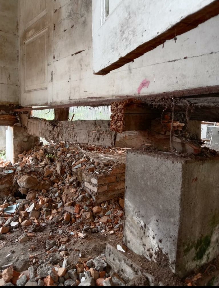 Hampir Semua Bagian Rusak Berat, Rumah Dinas Bupati Samosir Direnovasi