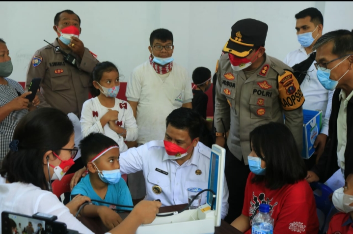 Bupati Samosir Hadiri Launching Vaksinasi Merdeka