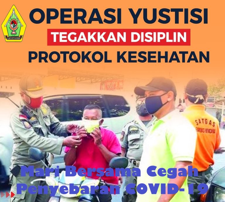 Operasi Yustisi di Samosir, Disiplin Diri Kunci Penanganan COVID-19