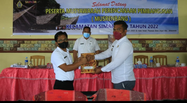 Musrenbang Kecamatan Simanindo untuk menampung usulan-usulan Pembangunan Kecamatan