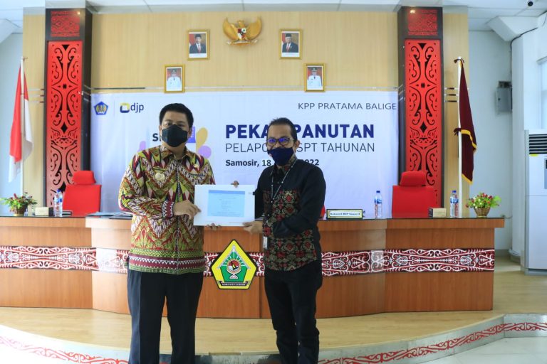 Sosialisasi Pelaporan SPT Tahunan, Bupati Samosir: Mari Bersama Sukseskan Dengan Patuh dan Taat Pajak untuk Kesejahteraan dan Kemajuan Pembangunan Kabupaten Samosir