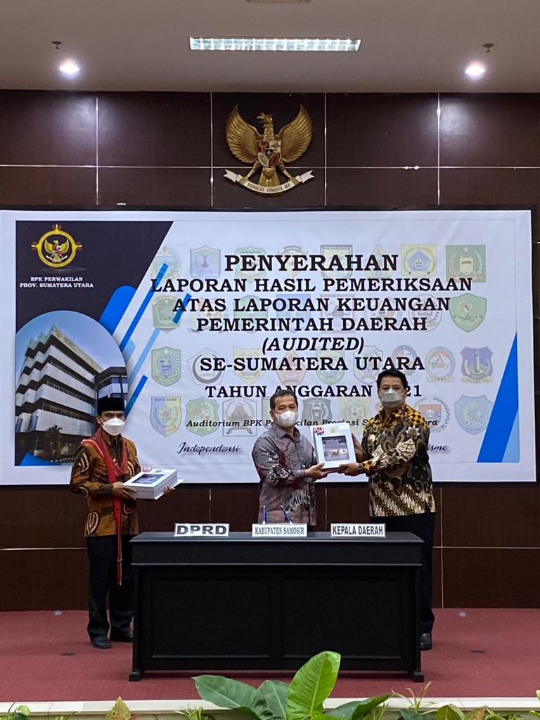 Pemkab Samosir Kembali Raih WTP untuk Kelima Kalinya Secara Berturut-turut