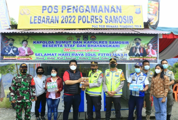 Bupati Samosir Ceck Kesiapan Personil Pos Pengamanan dan Pelayanan Menjelang Libur Hari Raya Idul Fitri 1443 H