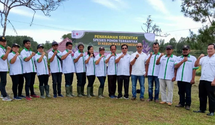 Kebun Raya Samosir Ikut Ambil Bagian Pencetakan Rekor Muri Penanaman Spesies Terbanyak