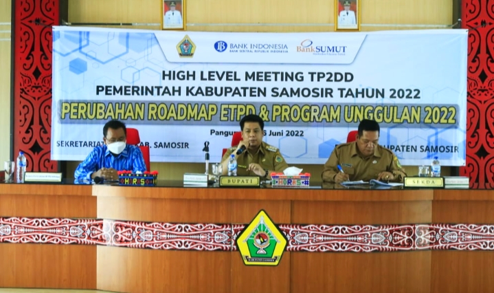 Bupati Samosir Buka High Level Meeting Tim Percepatan dan Perluasan Digitalisasi Daerah