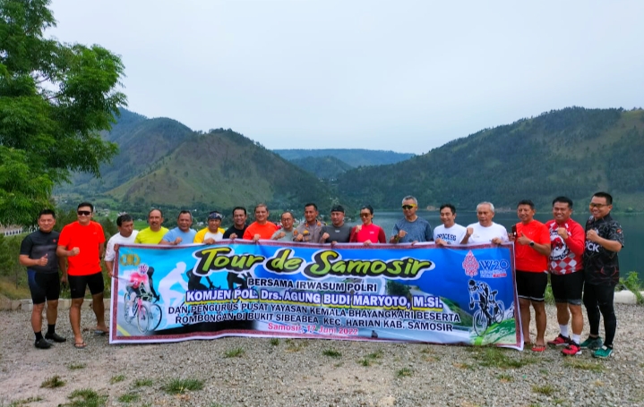 Kunjungan ke Samosir, Irwasum Polri Gowes "Tour de Samosir"