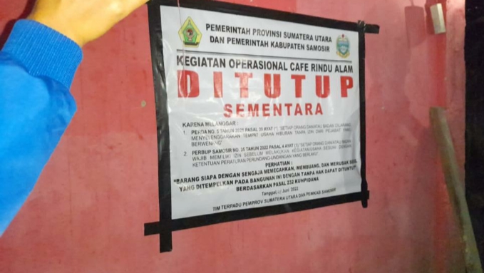 Penertiban Tempat Hiburan Malam, Kasatpol PP Himbau Masyarakat Untuk Tidak Mengunjungi Cafe Yang Tidak Memiliki Izin