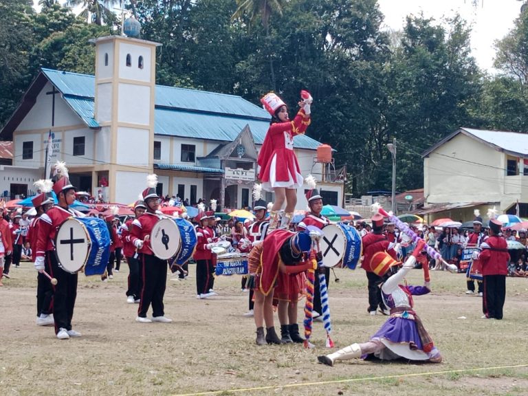Meriahkan HUT RI 77 Kabupaten Samosir, Lomba dan Pawai Marching Band Seru