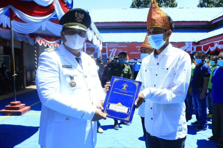 Sebanyak 68 Orang Warga Binaan Lapas III Pangururan Terima Remisi Umum.