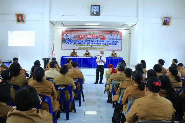 Kabupaten Samosir Terima Pembinaan, Pengawasan Umum dan Teknis Penyelenggaraan Pemerintahan Daerah dari Inspektorat Provsu