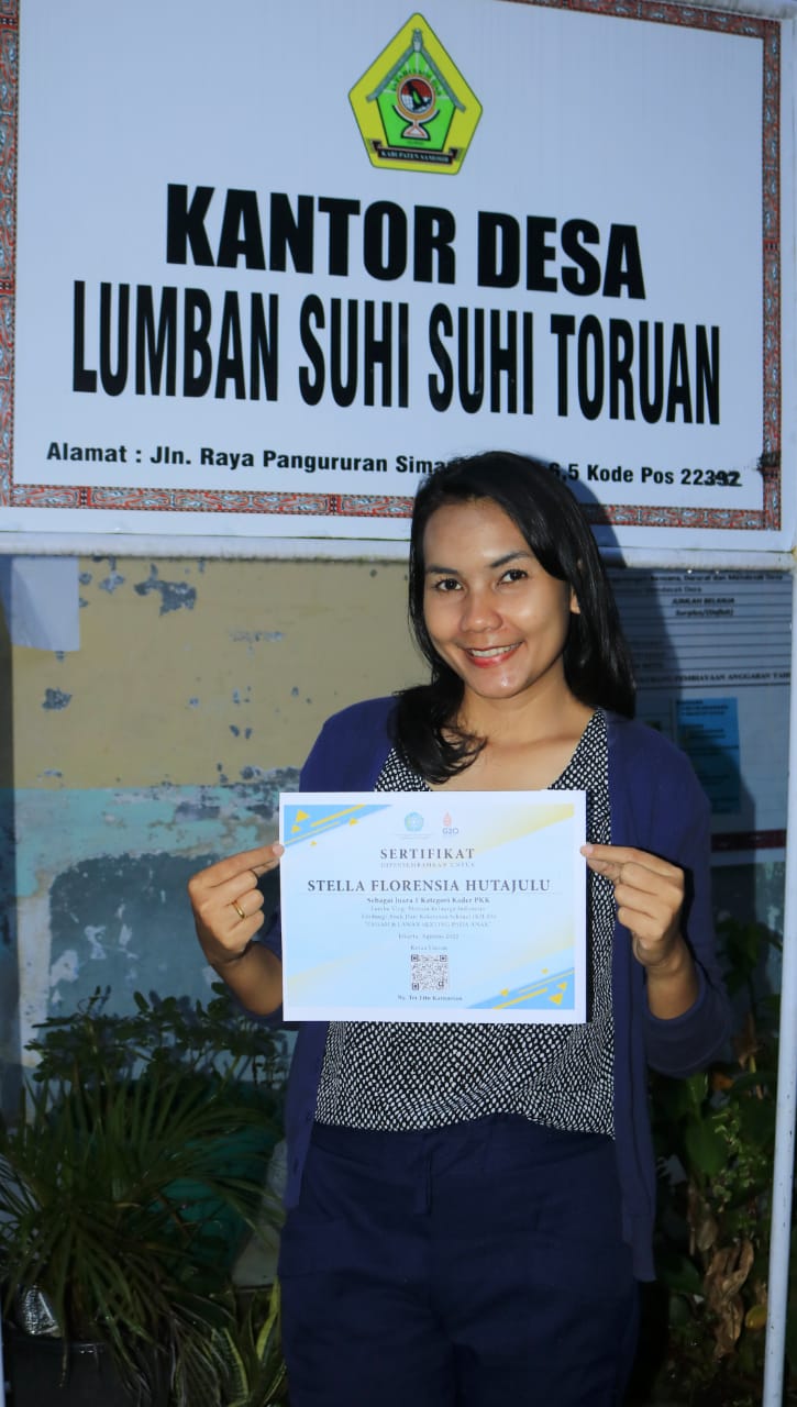 TP. PKK Desa Lumban Suhi Suhi Toruan Raih Juara I Lomba Vlog Nasional.