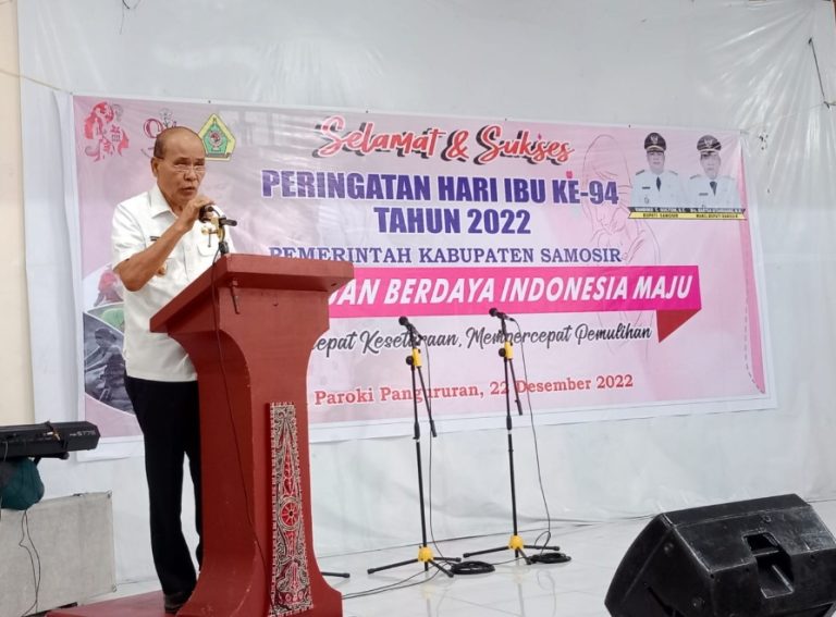 PERINGATAN HARI IBU TAHUN 2022 WABUP MARTUA SITANGGANG: IBU ADALAH EMAS DALAM KELUARGA