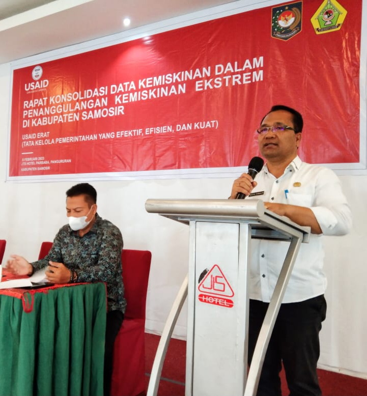 Bupati Samosir Buka Rapat Konsolidasi Data Kemiskinan Dalam Penanggulangan Kemiskinan Ekstrem