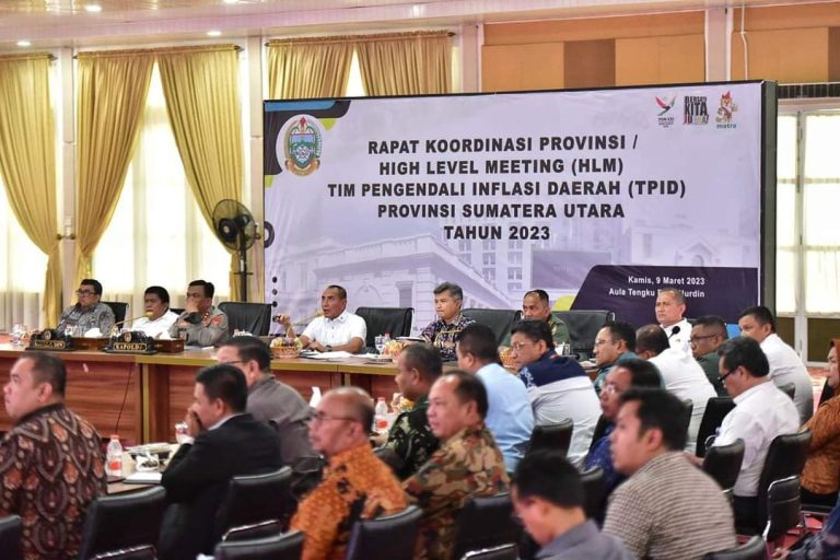Bupati Samosir Ikuti High Level Meeting TPID Provsu.