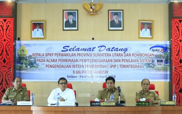 Bupati Samosir Buka Secara Resmi Pembinaan Penyelenggaraan dan Penilaian SPIP Terintegrasi 
