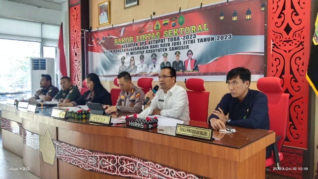 Forkopimda Gelar Rapat Lintas Sektoral Kesiapan Operasi Ketupat Toba 2023.