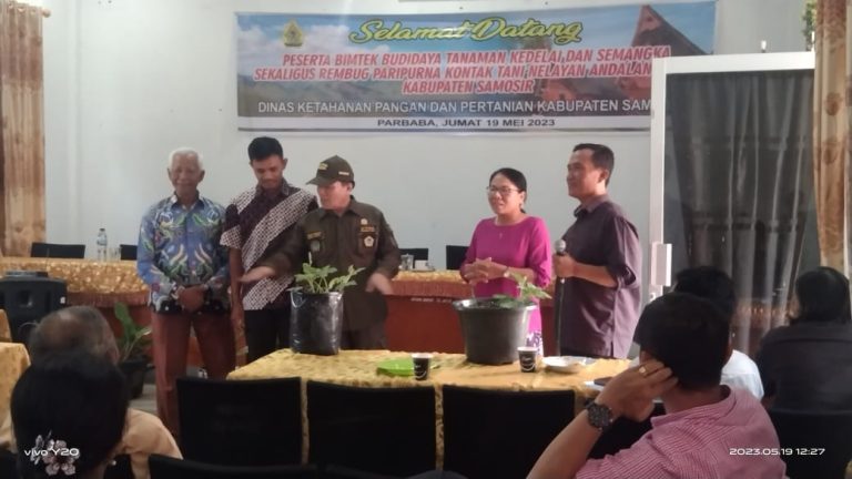 Dinas Ketapang Pertanian Gelar Bimtek Budidaya Tanaman Kedelai dan Semangka, Sekaligus Rembug Paripurna KTNA Kab. Samosir.