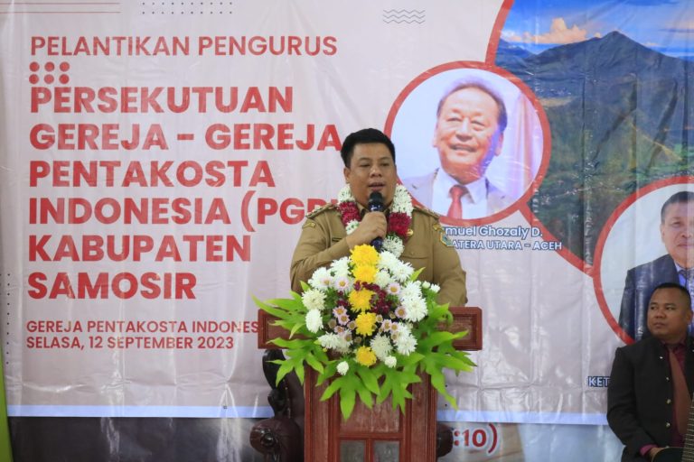 Hadiri Pelantikan PGPI Kabupaten Samosir, Bupati Samosir Harapkan Sinergitas dan Komunikasi Yang Baik.
