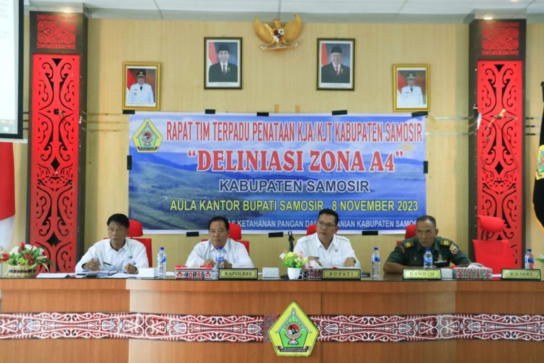 TIM TERPADU PENATAAN KJA/KJT KABUPATEN SAMOSIR BAHAS DELINIASI ZONA A4