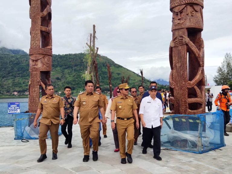 Pj. Gubernur Sumut Tinjau Kesiapan Venue Aquabike Jetski World Championship 2023 di Waterfront City Pangururan