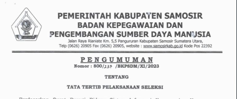 TATA TERTIB PELAKSANAAN SELEKSI PPPK TAHUN 2023