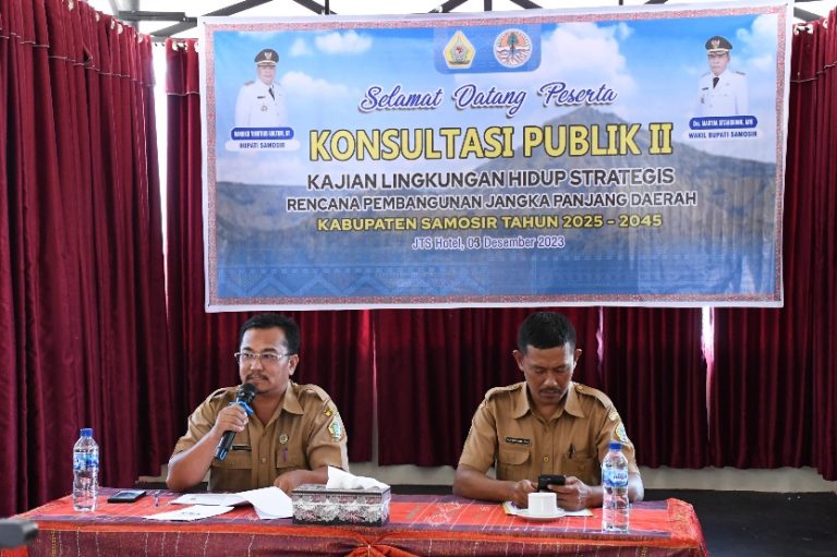 PEMKAB SAMOSIR GELAR UJI PUBLIK KLHS RPJPD TAHAP II