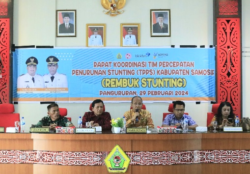 Pimpin Rembuk Stunting, Wabup Samosir Minta Keseriusan dan Komitmen Seluruh Stakeholder.