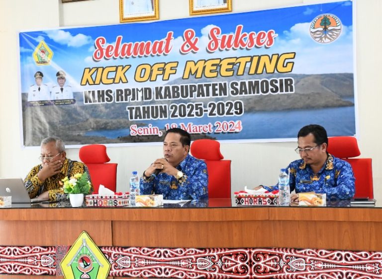 Bupati Samosir Buka Kick of Meeting KLHS RPJMD 2025-2029.