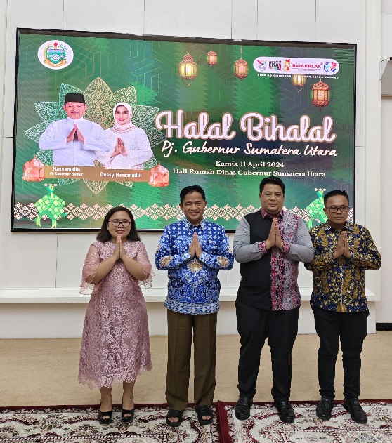 Bupati Samosir Silaturahmi dengan Pj. Gubernur Sumatera Utara dalam Rangka Hari Raya Idul Fitri 1445 H