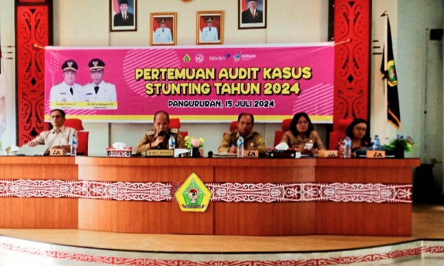 Ketua TPPS Martua Sitanggang Pimpin Pertemuan Audit Kasus Stunting.