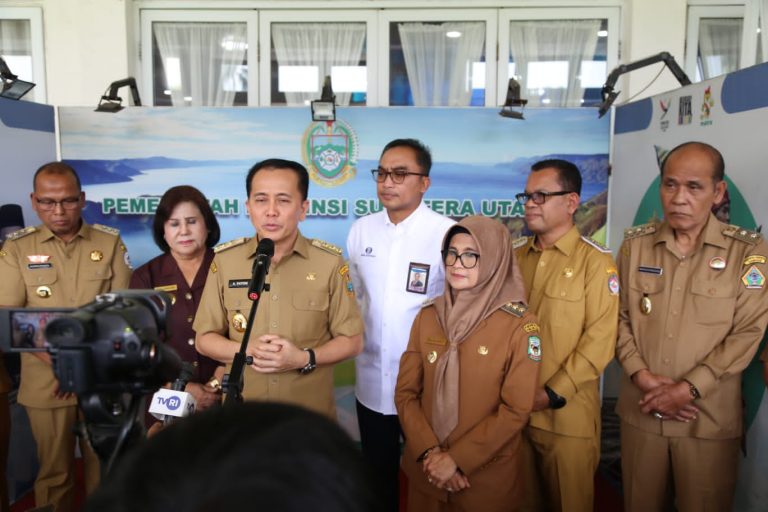 Dipimpin Pj. Gubsu, Wakil Bupati Samosir Ikuti HLM TPID Kabupaten/Kota Se-Sumut.