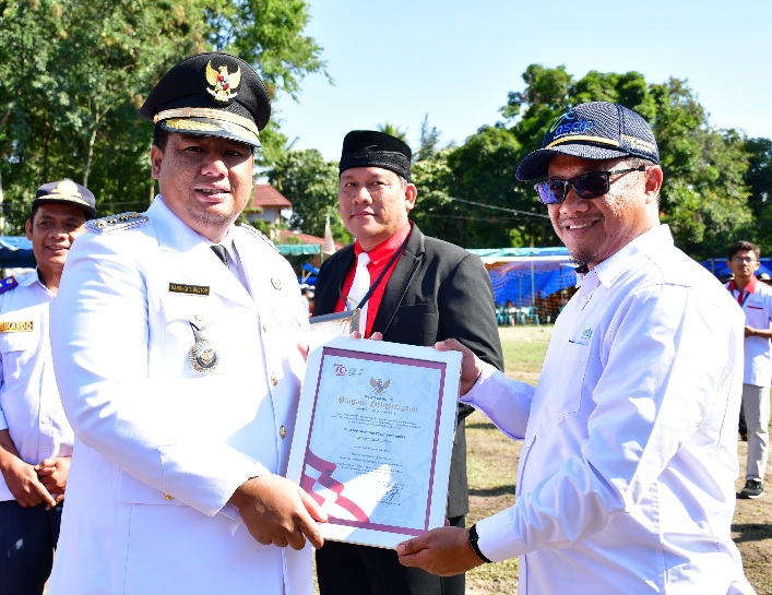PERINGATI HUT RI KE-79, BUPATI SAMOSIR SAMPAIKAN CAPAIAN KINERJA DAN PRESTASI