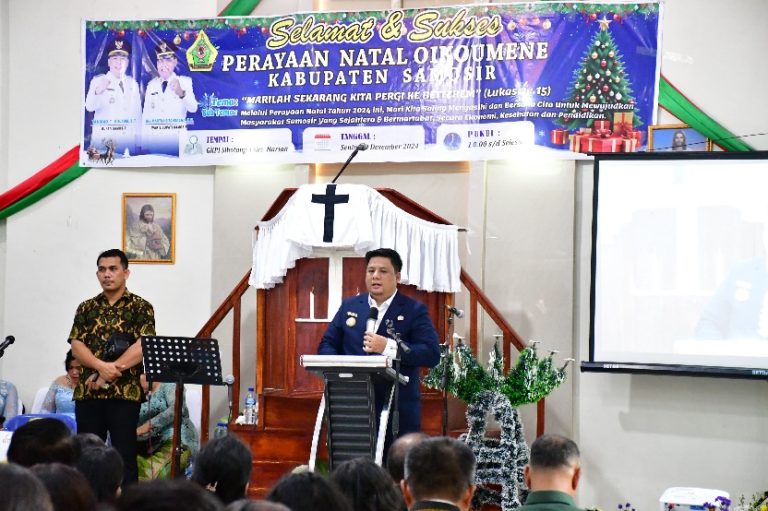 Rayakan Natal Oikoumene Tahun 2024, Bupati Samosir : Jadikan Sebagai Momentum untuk Merefleksikan Diri.