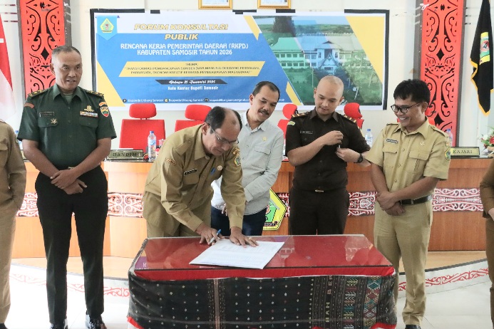 Pemkab Samosir Gelar Forum Konsultasi Publik Rencana Kerja Pemerintah Daerah (RKPD) Kabupaten Samosir Tahun 2026