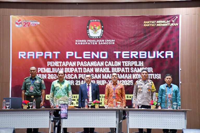 PASCA PUTUSAN MK, KPU TETAPKAN VANDIKO-ARISTON SEBAGAI BUPATI TERPILIH PERIODE 2025-2030