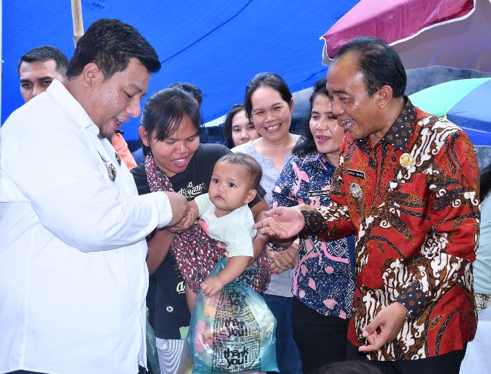 Pastikan Stok Bapokting Jelang Lebaran, Pemkab Samosir Monitoring ke Pasar Tradisional Ambarita.