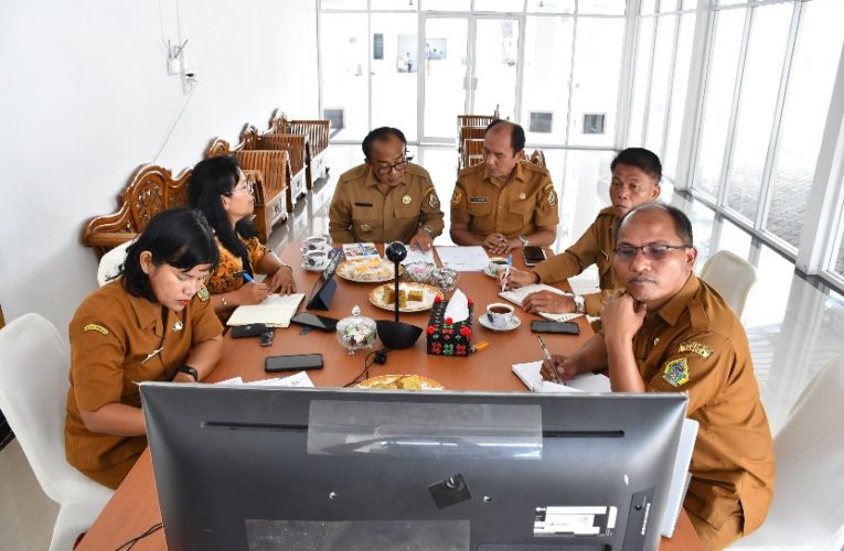 DIPIMPIN KETUA DEN, WABUP IKUTI RAPAT PENGEMBANGAN DESTINASI PRIORITAS DANAU TOBA
