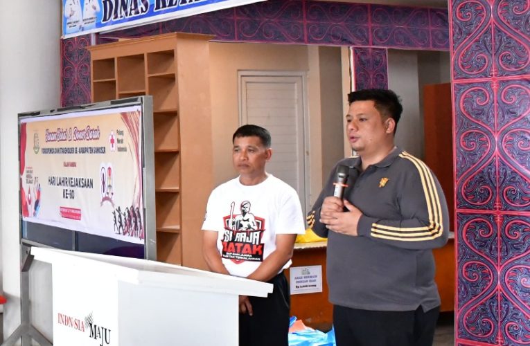 SAMBUT HARI LAHIR KEJAKSAAN KE-80, BUPATI SAMOSIR APRESIASI AKSI SOSIAL KEJARI SAMOSIR