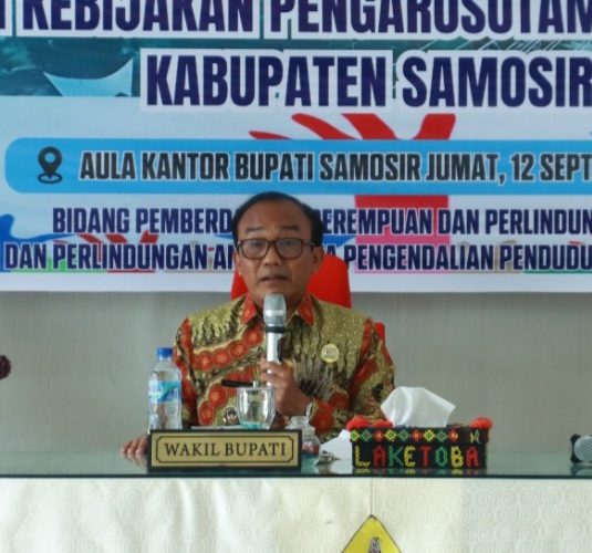 Wakil Bupati Samosir Buka Sosialisasi Pengarusutamaan Gender (PUG)