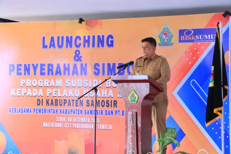 Bupati Samosir Luncurkan Program Unggulan Skema Kredit Usaha Mikro Nol Persen, Pertama di Sumut