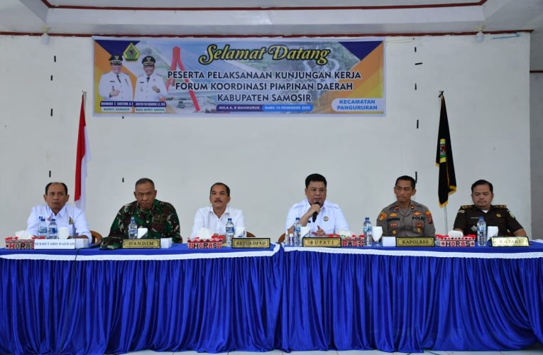 Kunker FKPD, Bupati Vandiko Instruksikan Antisipasi Menyeluruh Jelang Nataru di Samosir
