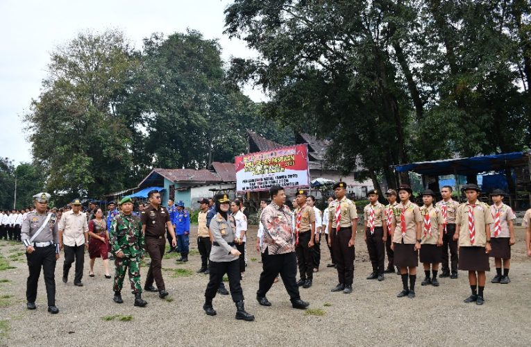BUPATI SAMOSIR CEK KESIAPAN PERALATAN DAN PERSONEL OPS LILIN TOBA 2025