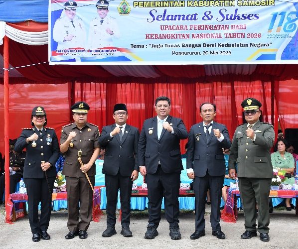 Bupati Samosir Pimpin Upacara Harkitnas 2026, Ajak Generasi Muda Bangkit di Era Digital