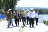 Bupati Samosir Bersama Tim Kemenkomarves Survey Lokasi Event Aquabike World Championship 2023