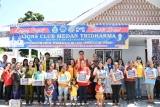 WABUP SAMOSIR MARTUA SITANGGANG TERIMA BANTUAN DARI LIONS CLUB MEDAN TRIDHARMA 
